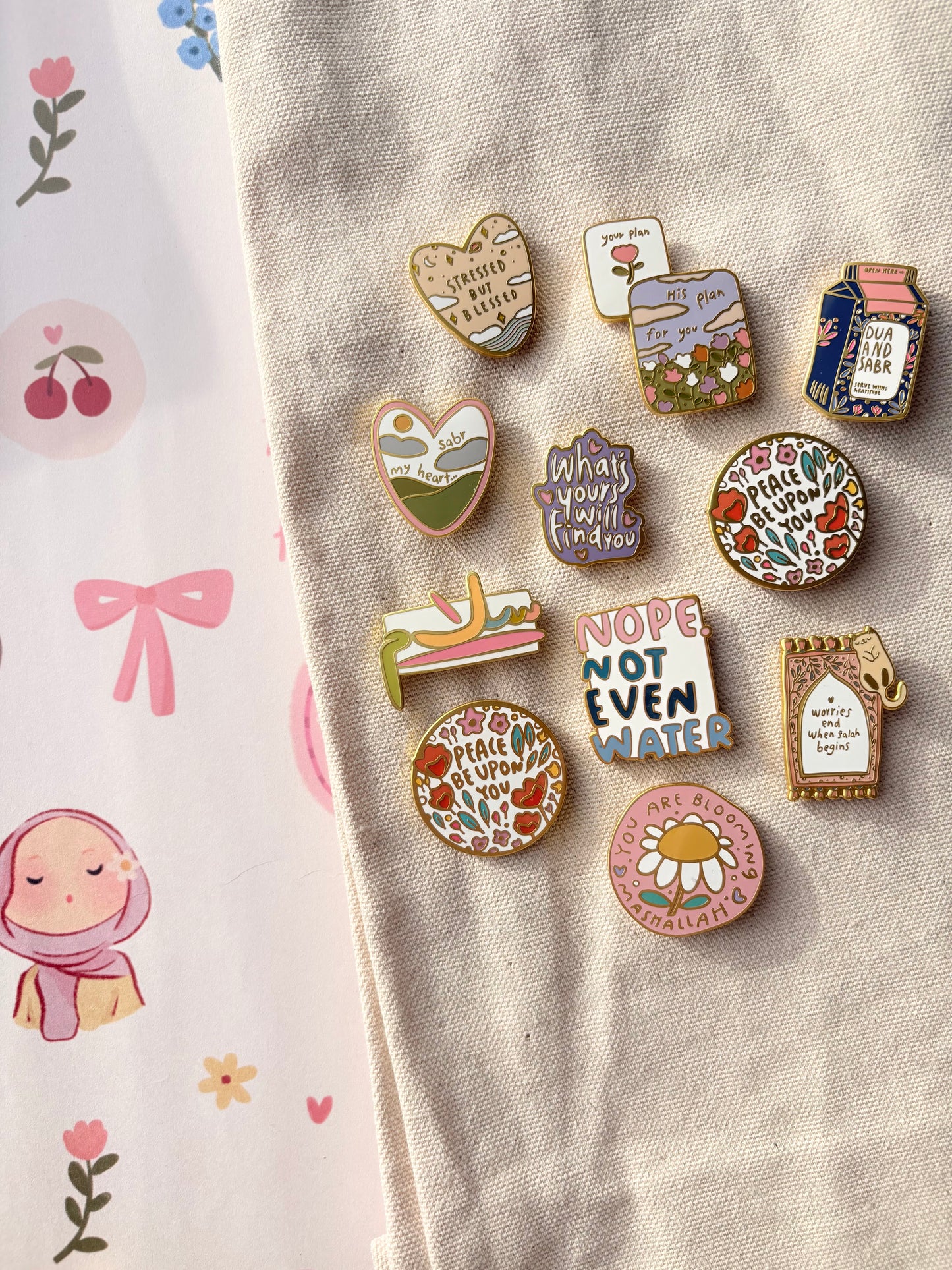 “Worries End When Salah Begins” - Enamel Pin