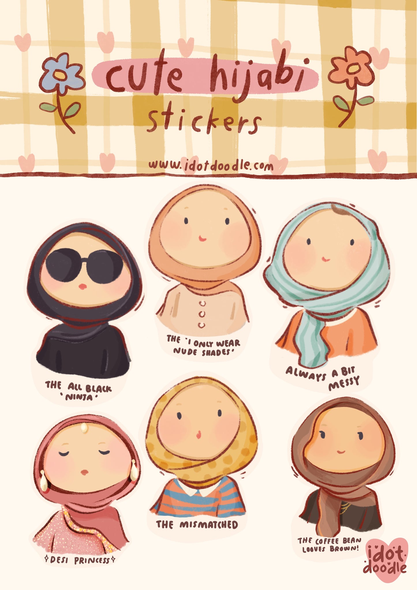 "Cute Hijabi" - Sticker Pack
