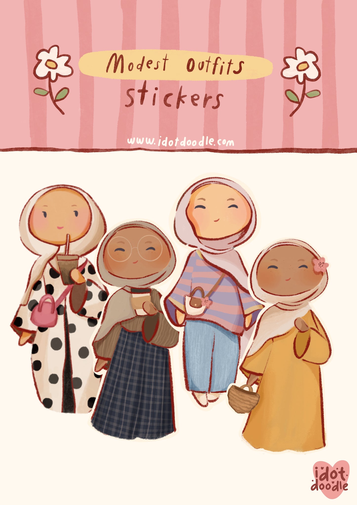 "Modest Outfits" - Sticker Pack