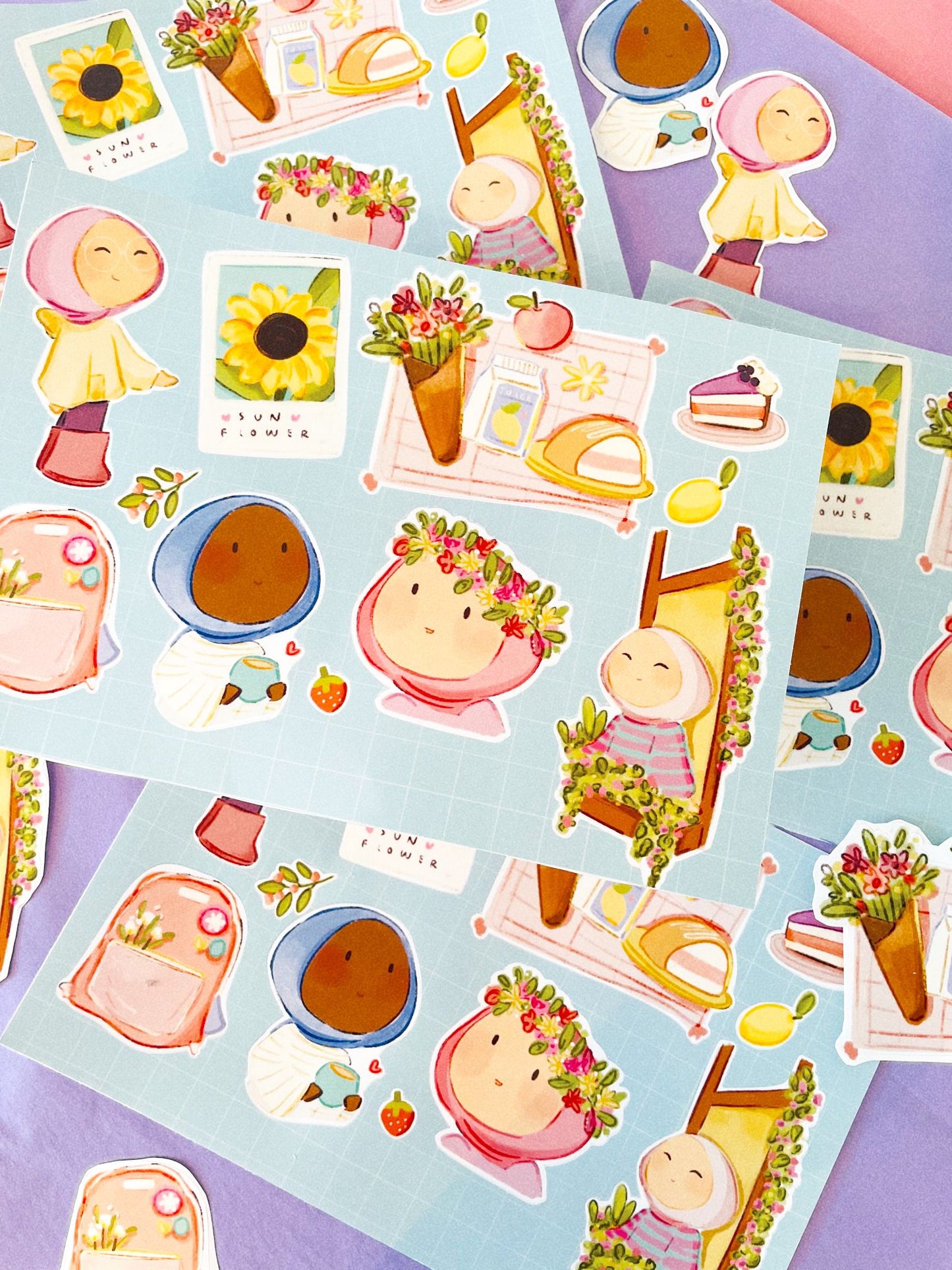 Idotdoodle Journal Sticker Sheet - Summer