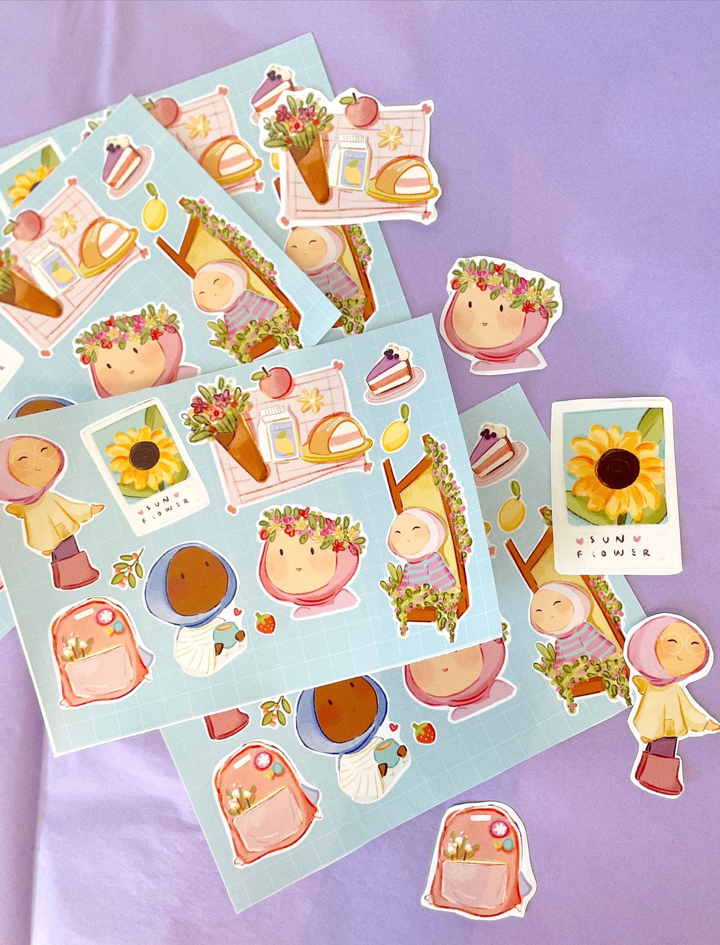 Idotdoodle Journal Sticker Sheet - Summer