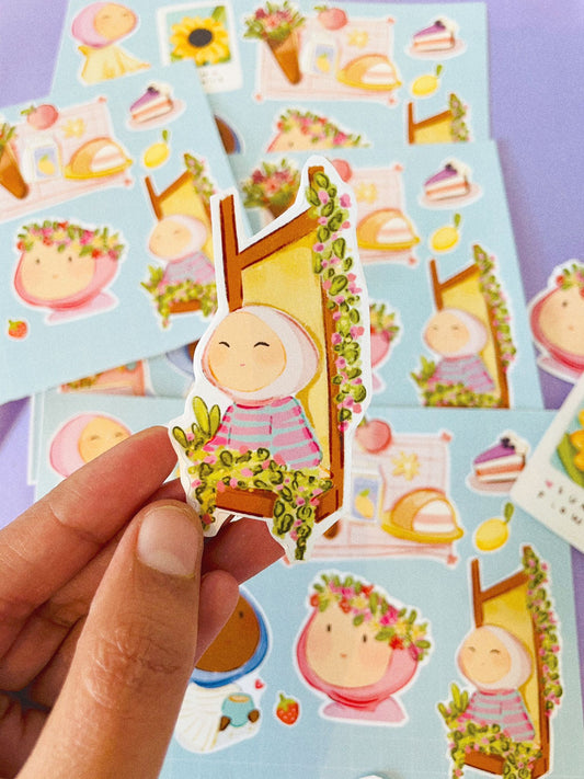 Idotdoodle Journal Sticker Sheet - Summer