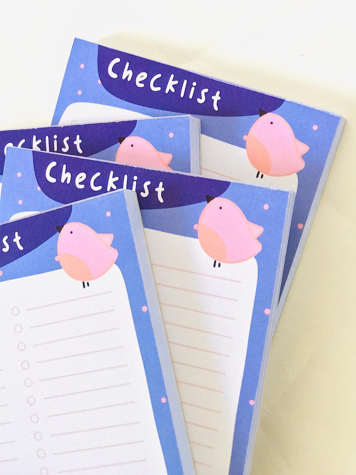 "Checklist" Notepads