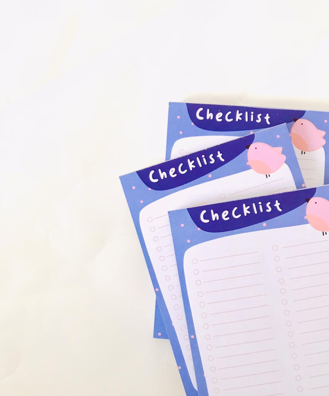 "Checklist" Notepads