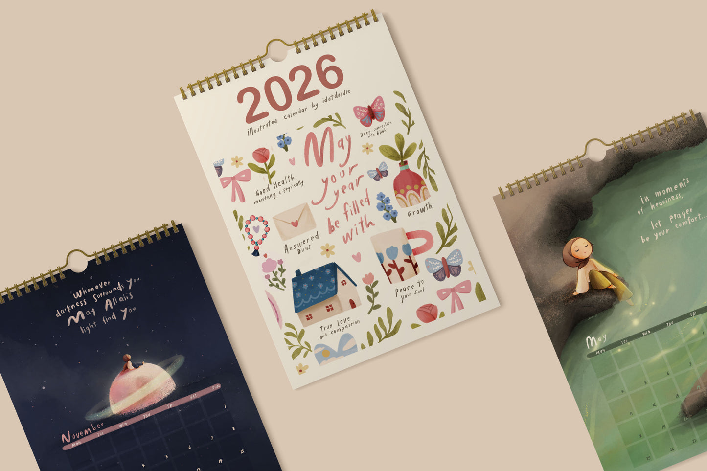 IDOTDOODLE Wall Calendar 2026