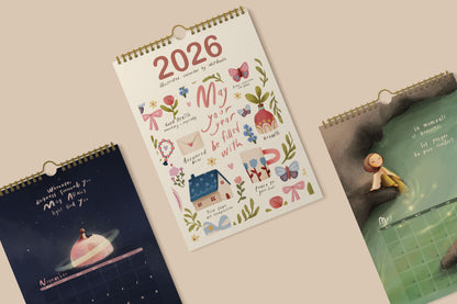 IDOTDOODLE Wall Calendar 2026