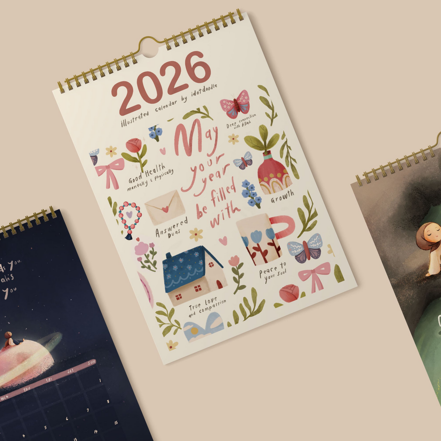 IDOTDOODLE Wall Calendar 2026