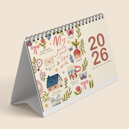 IDOTDOODLE Desk Calendar - 2026