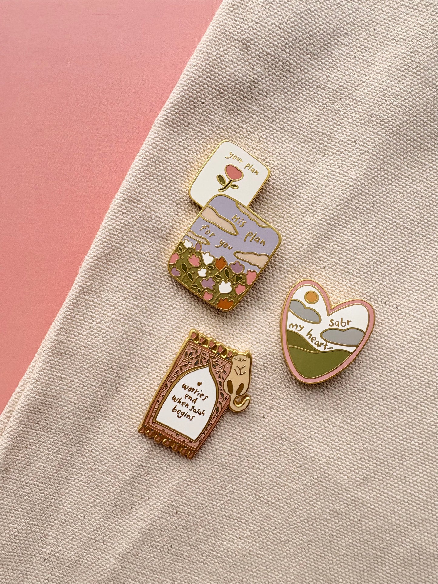 “Worries End When Salah Begins” - Enamel Pin