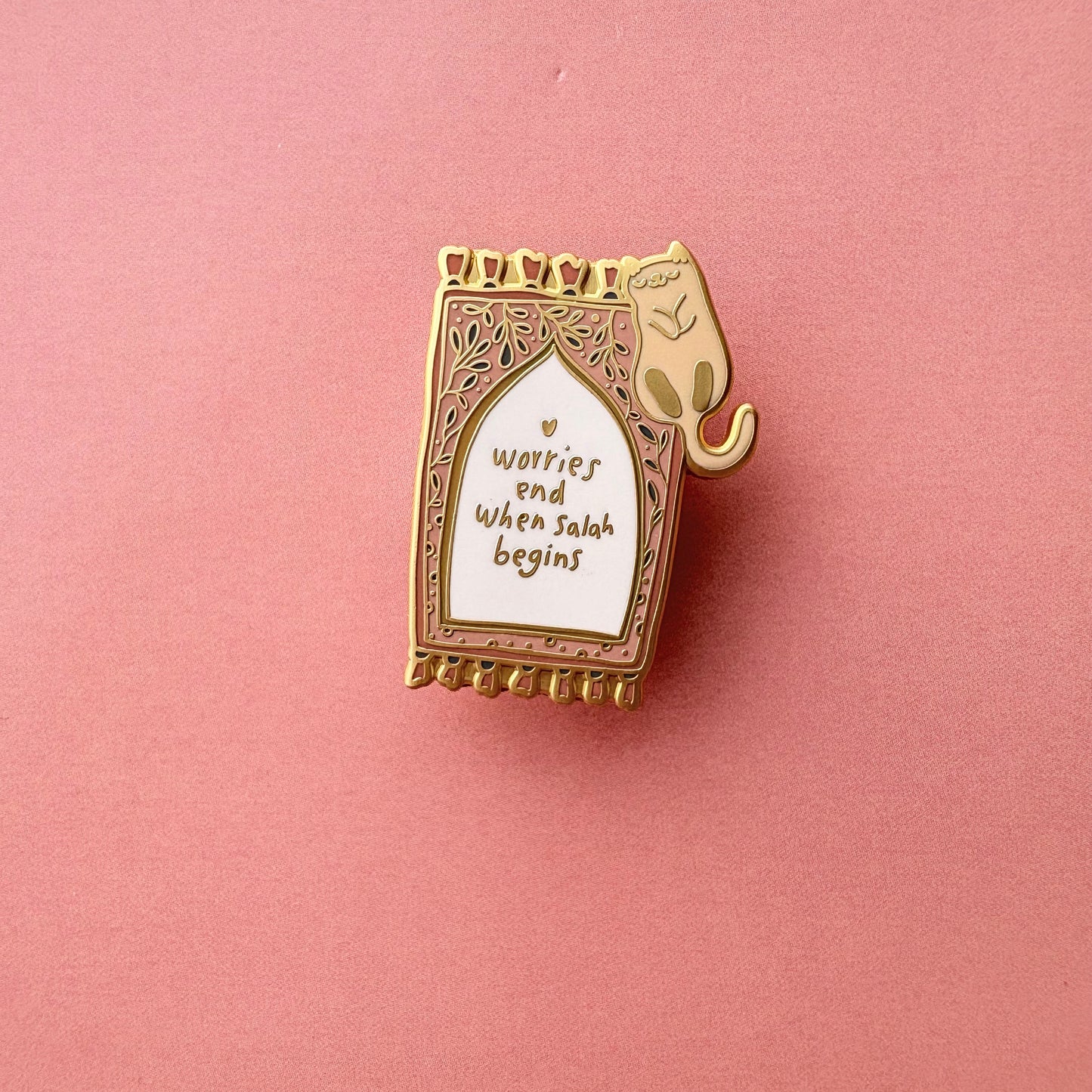 “Worries End When Salah Begins” - Enamel Pin
