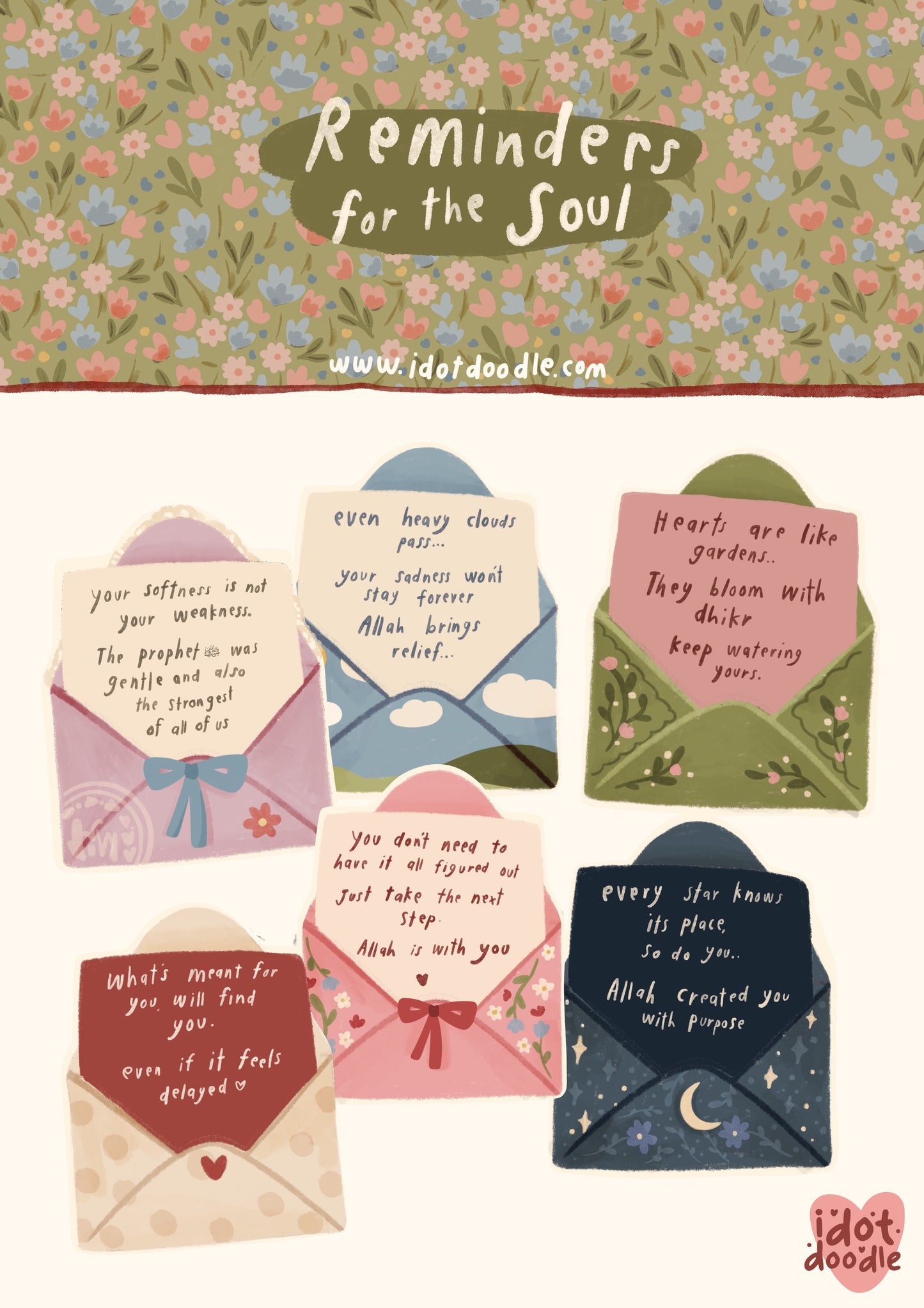 "Reminders for the soul" - Sticker Pack