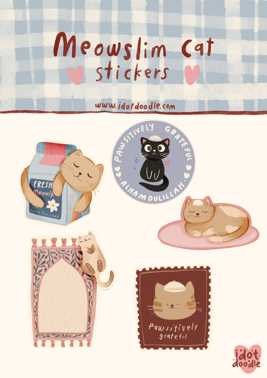 "Meowslim Cat" - Sticker Pack