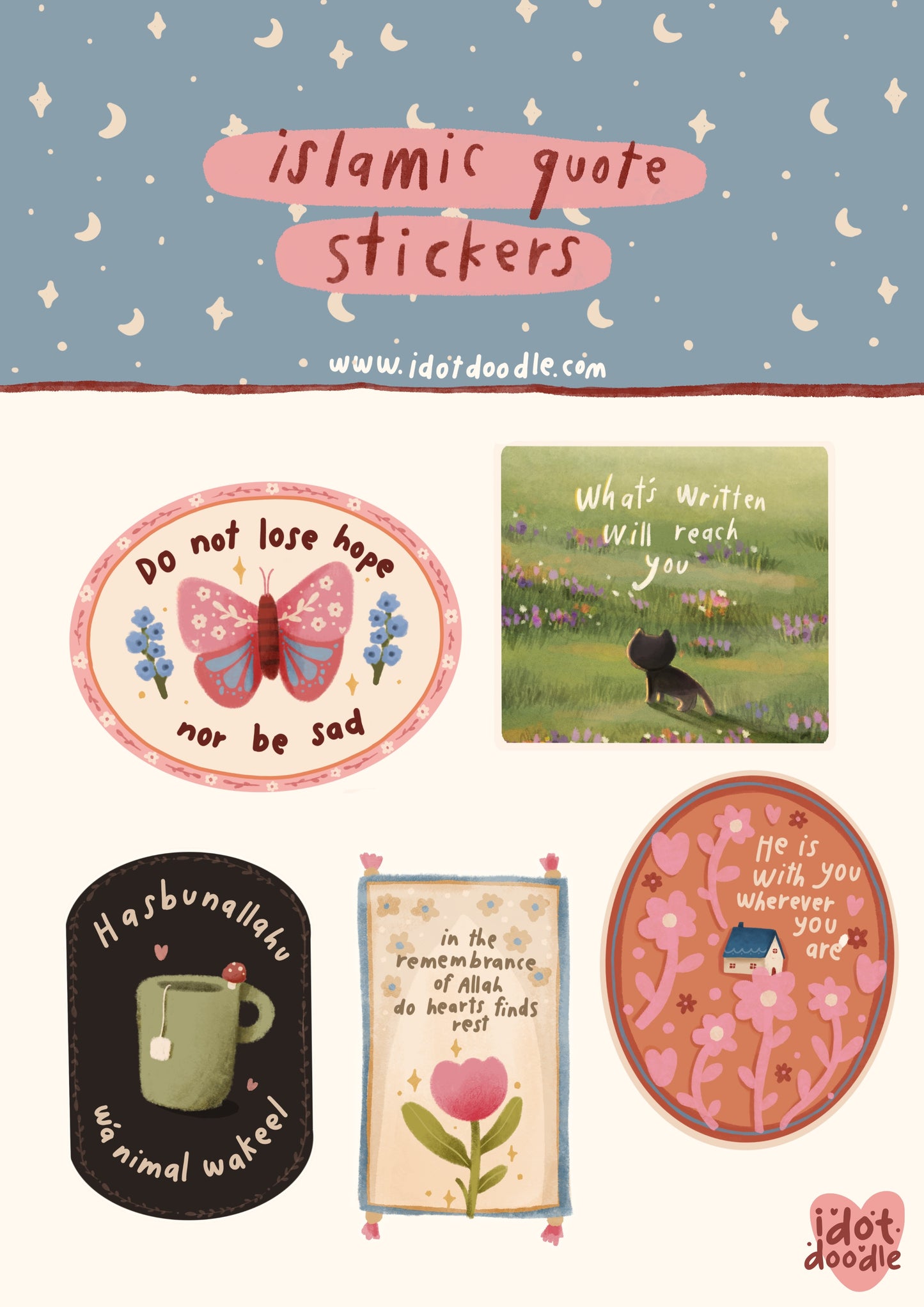 "Islamic quote stickers" - Sticker Pack 2