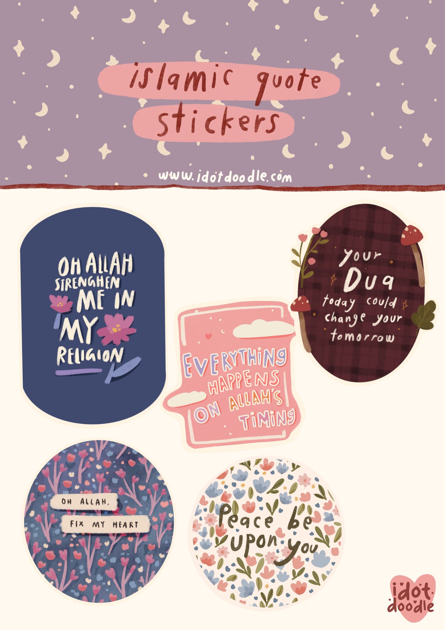 "Islamic quote stickers" - Sticker Pack