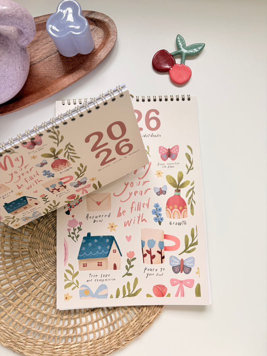 IDOTDOODLE Wall Calendar 2026