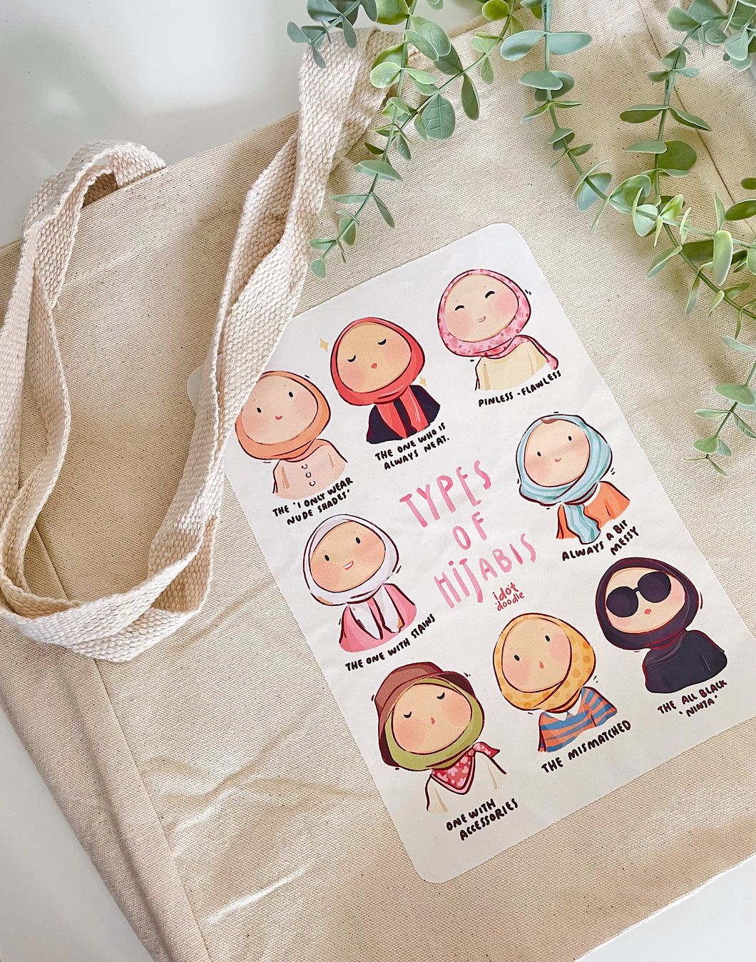 *NEW* 'Types of Hijabis' - Tote Bag