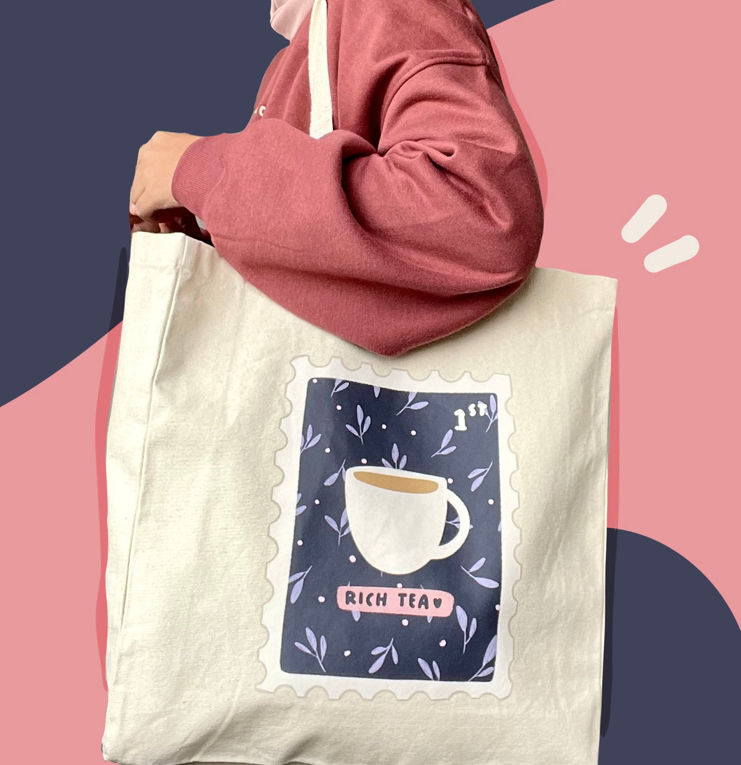 'Tea Stamp' - Tote Bag