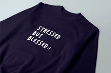 Load image into Gallery viewer, &quot;Stressed But Blessed&quot; Idotdoodle Sweatshirt
