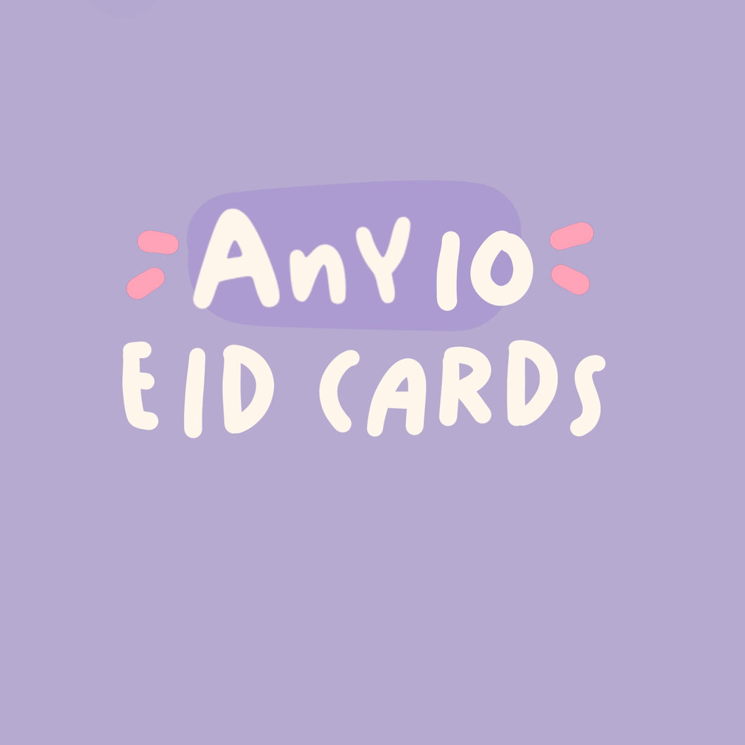 Eid Card Offer - Any 10 Eid Cards for £24.99