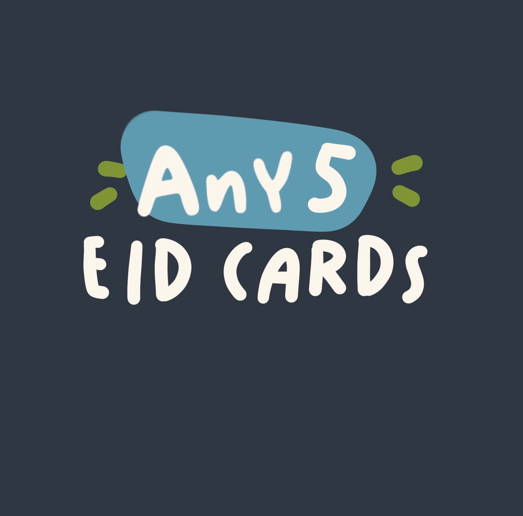 Eid Card Offer - Any 5 Eid Cards for £14.99