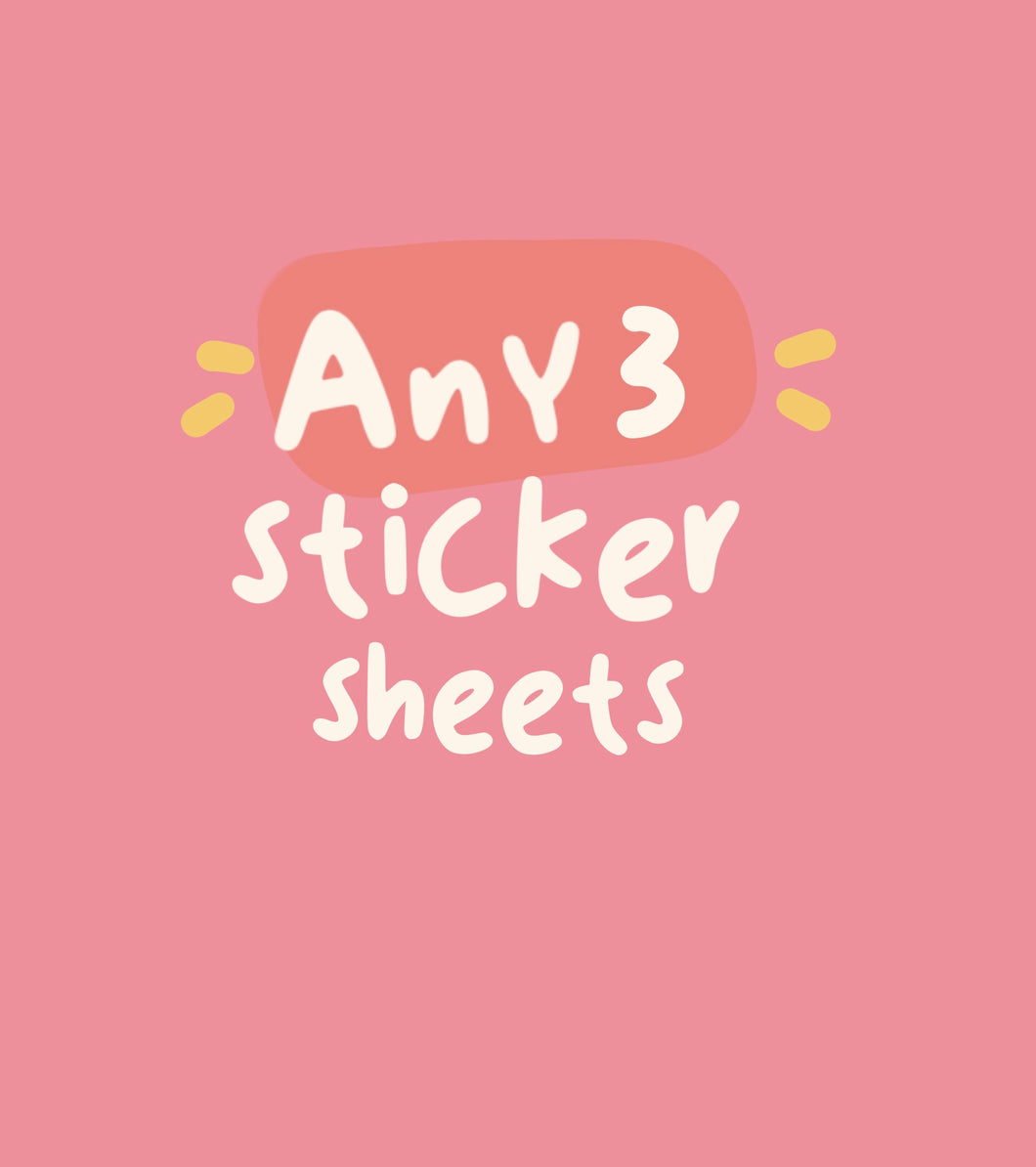 Any 3 Sticker Sheets for £15
