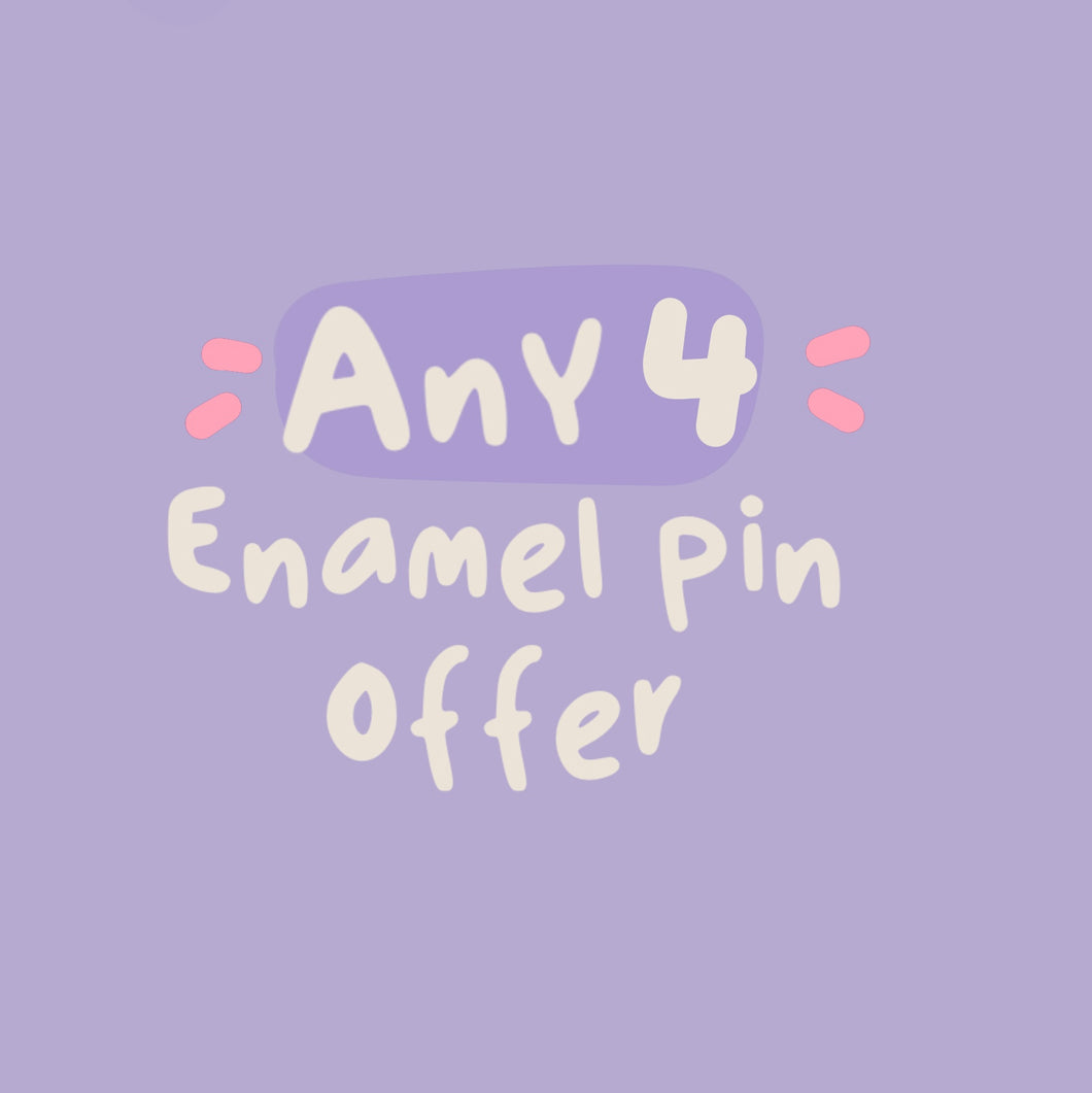 Enamel Pin Gift Bundle - Buy Any 4