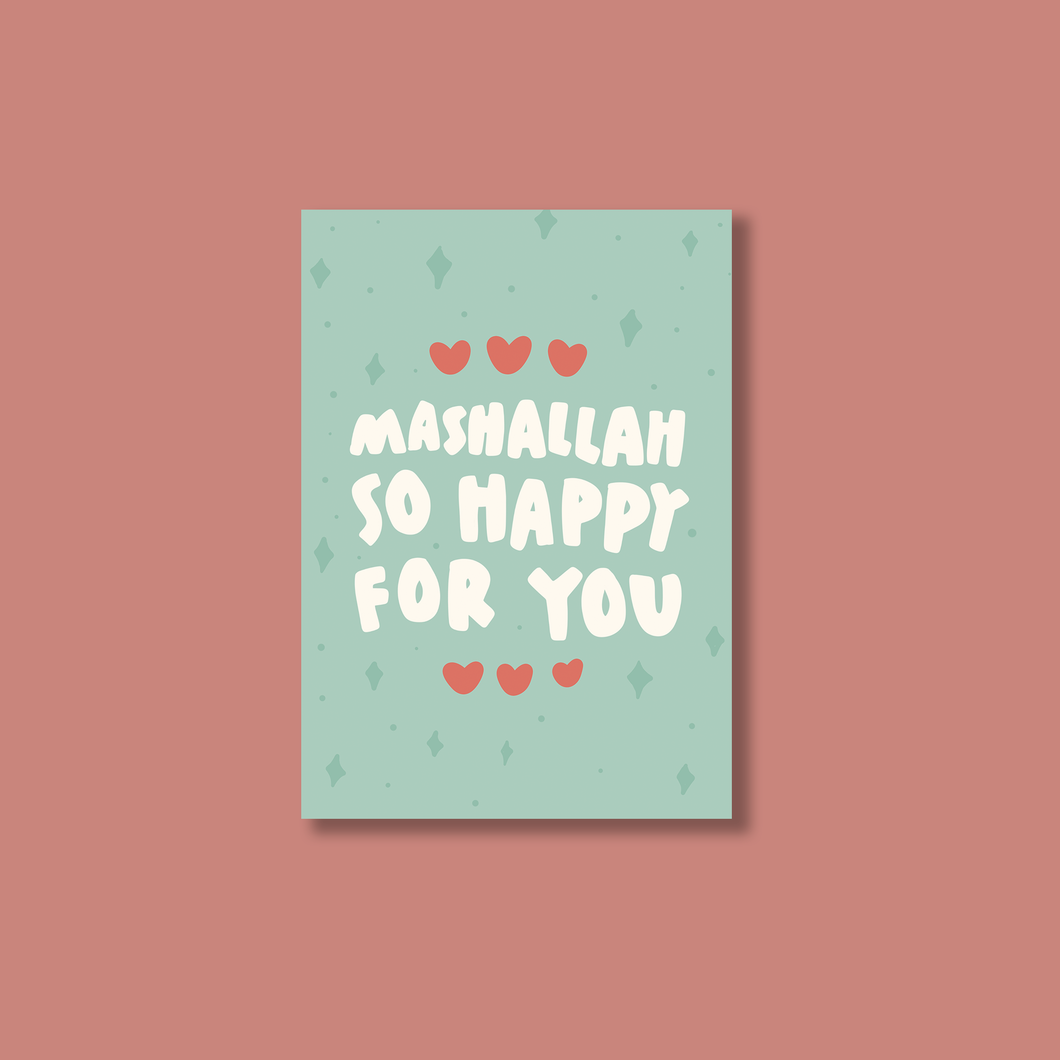 Greeting Card - Masha Allah happy for you