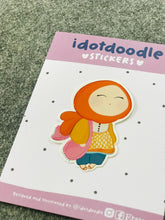 Load image into Gallery viewer, Hijabi Girl sticker - Yellow Dress
