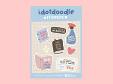 Load image into Gallery viewer, Idotdoodle Book Sticker Sheet

