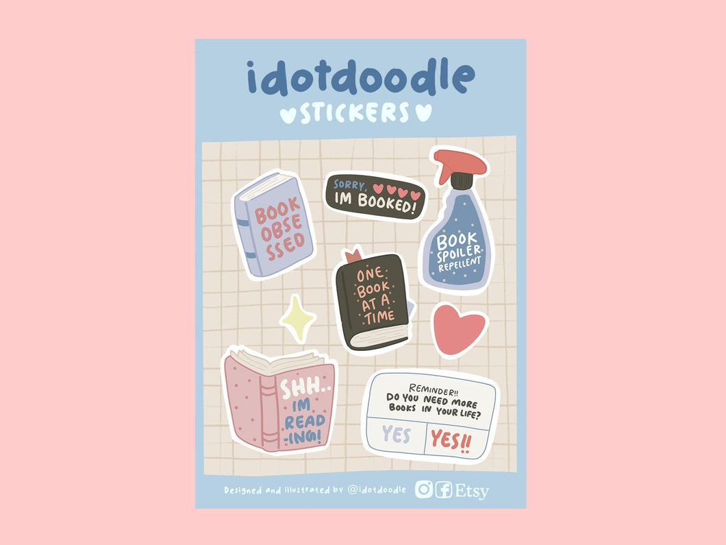Idotdoodle Book Sticker Sheet