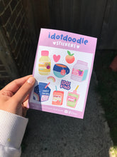 Load image into Gallery viewer, Idotdoodle Juice sticker sheet
