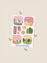 Load image into Gallery viewer, Idotdoodle Journal Sticker Sheet - Nature
