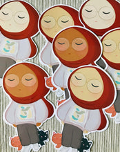 Load image into Gallery viewer, Hijabi Girl with Cats stickers
