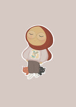 Load image into Gallery viewer, Hijabi Girl with Cats stickers
