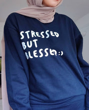 Load image into Gallery viewer, &quot;Stressed But Blessed&quot; Idotdoodle Sweatshirt
